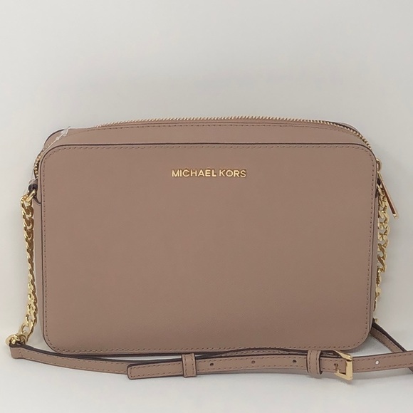 NWT Michael Kors Jet Set item crossbody Fawn - Picture 4 of 6